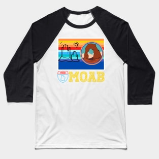 Moab Utah graphic Baseball T-Shirt